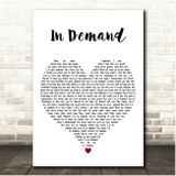 Texas In Demand White Heart Song Lyric Print