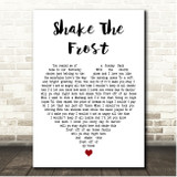Tyler Childers & The Highwall Shake The Frost White Heart Song Lyric Print