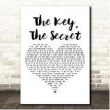 Urban Cookie Collective The Key, The Secret White Heart Song Lyric Print