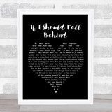 Bruce Springsteen If I Should Fall Behind Black Heart Song Lyric Quote Print
