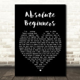 David Bowie Absolute Beginners Black Heart Song Lyric Quote Print