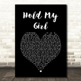 George Ezra Hold My Girl Black Heart Song Lyric Quote Print