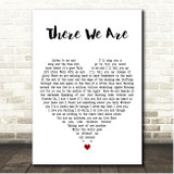 James Taylor There We Are White Heart Song Lyric Print