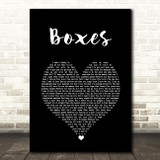 Goo Goo Dolls Boxes Black Heart Song Lyric Quote Print