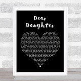 Halestorm Dear Daughter Black Heart Song Lyric Quote Print