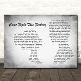 REO Speedwagon Can't Fight This Feeling Grey Landscape Man & Lady Song Lyric Print