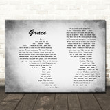 The Dubliners Grace Grey Landscape Man & Lady Song Lyric Print