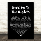 Richard Marx Hold On To The Nights Black Heart Song Lyric Quote Print