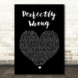 Shawn Mendes Perfectly Wrong Black Heart Song Lyric Quote Print