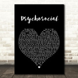 Slipknot Psychosocial Black Heart Song Lyric Quote Print
