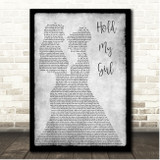 George Ezra Hold My Girl Grey Black Border Lesbians Song Lyric Print