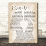 Sonny & Cher I Got You Babe Lesbian Couple Song Lyric Print