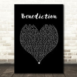 Benediction Hot Natured Black Heart Song Lyric Print