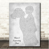 Jamie Lawson Wasn't Expecting That Mother & Child Grey Song Lyric Print