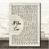 East 17 If You Ever Vintage Script Song Lyric Print
