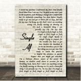 Fousheé Single Af Vintage Script Song Lyric Print
