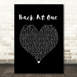 Brian McKnight Back At One Black Heart Song Lyric Print