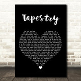 Carole King Tapestry Black Heart Song Lyric Print
