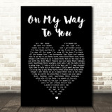 Cody Johnson On My Way To You Black Heart Song Lyric Print