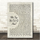 Bon Jovi Who Says You Cant Go Home Vintage Script Song Lyric Print
