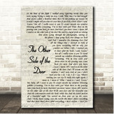 Taylor Swift The Other Side of the Door Vintage Script Song Lyric Print