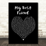 Tim McGraw My Best Friend Black Heart Song Lyric Quote Print