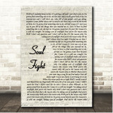 The Revivalist Soul Fight Vintage Script Song Lyric Print