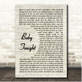 Zach Bryan From Austin Vintage Script Song Lyric Print