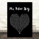 ELO Mr. Blue Sky Black Heart Song Lyric Print