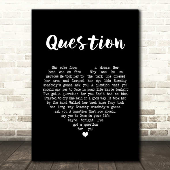 Rhett Miller Question Black Heart Song Lyric Music Art Print