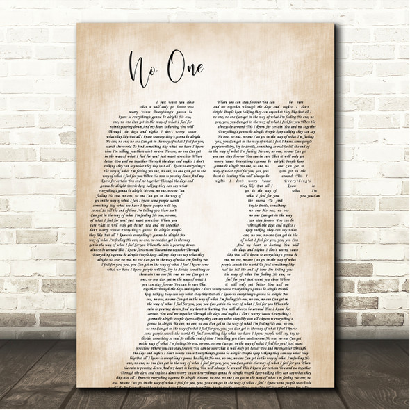 Alicia Keys No One Lesbian Women Gay Brides Couple Wedding Song Lyric Wall Art Print