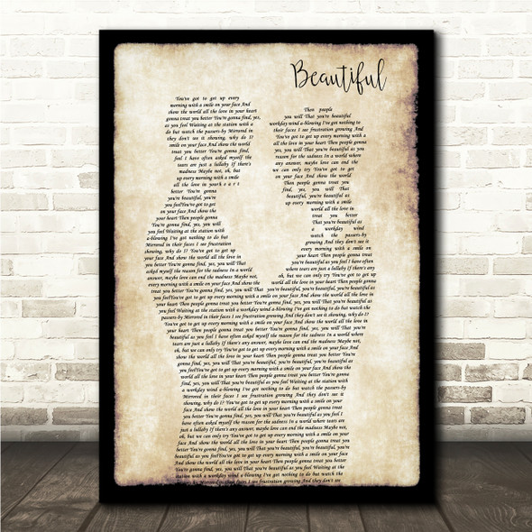 Carole King Beautiful Gay Couple Two Men Dancing Song Lyric Wall Art Canvas Framed Print