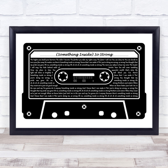 Labi Siffre (Something Inside) So Strong Black & White Music Cassette Tape Song Lyric Print