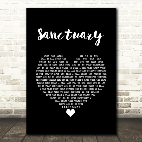 Nashville Cast ft. Charles Esten, Lennon & Maisy Sanctuary Black Heart Song Lyric Quote Music Print