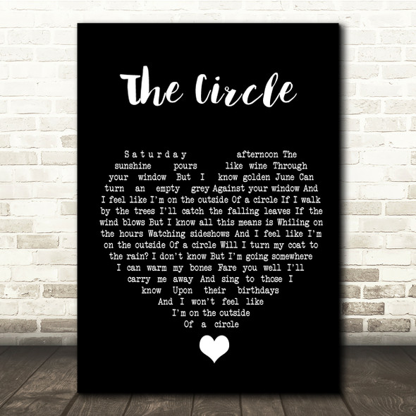 Ocean Colour Scene The Circle Black Heart Song Lyric Quote Music Print