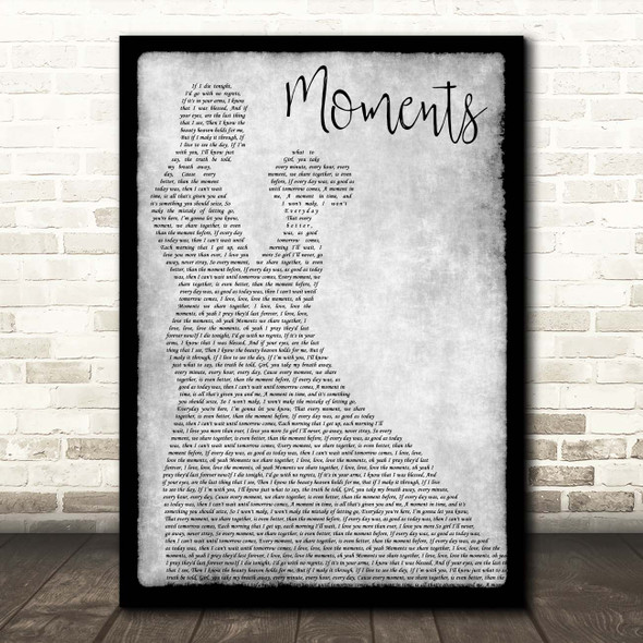 Westlife Moments Grey Man Lady Dancing Song Lyric Print