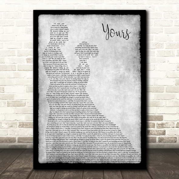 Ella Henderson Yours Grey Man Lady Dancing Song Lyric Print