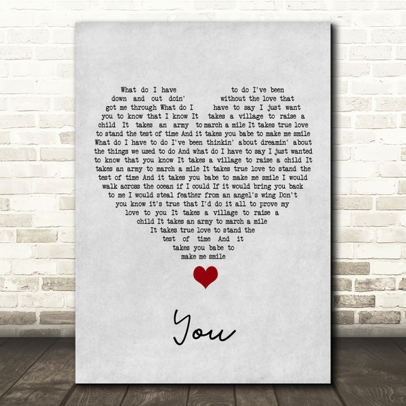 Black Stone Cherry You Grey Heart Song Lyric Quote Music Print