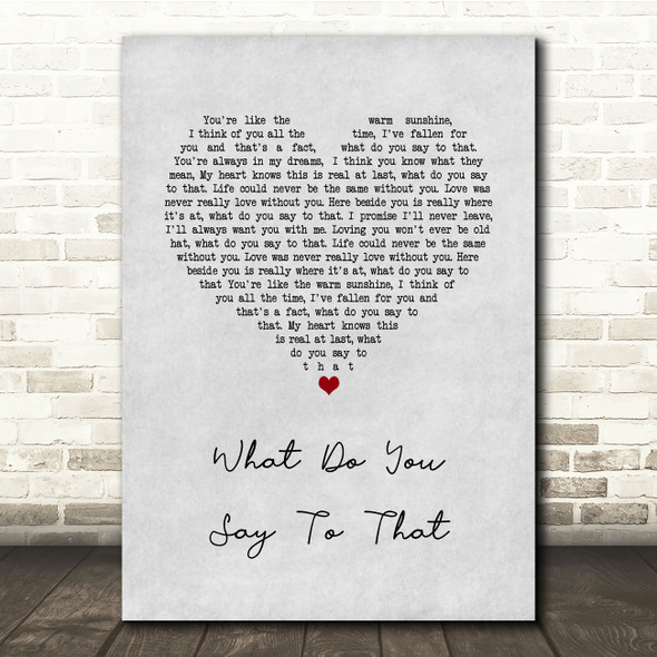 George Strait What Do You Say To That Grey Heart Song Lyric Quote Music Print