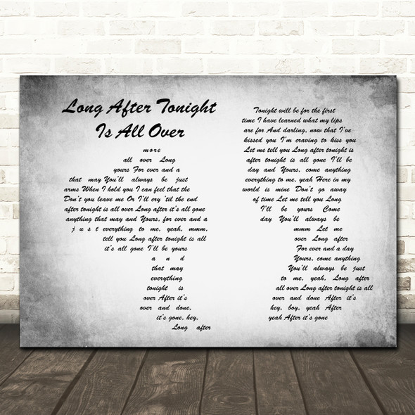 Jimmy Radcliffe Long After Tonight Is All Over Man Lady Couple Grey Song Print