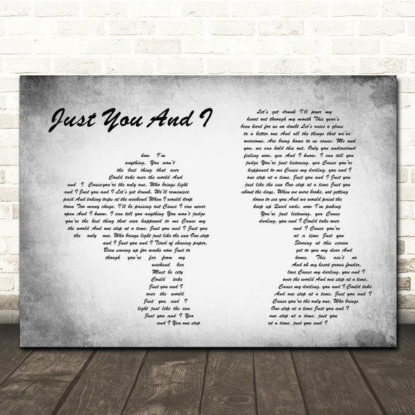 Tom Walker Just You And I Man Lady Couple Grey Song Lyric Print