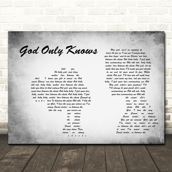 The Isley Brothers Between The Sheets Man Lady Couple Grey Song Lyric Print