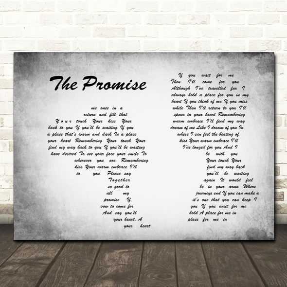 Tracy Chapman The Promise Man Lady Couple Grey Song Lyric Print