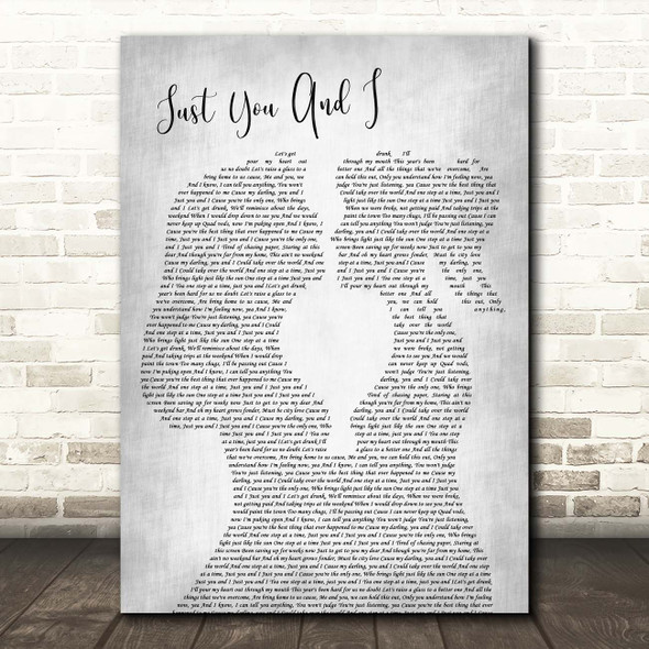 Tom Walker Just You And I Lesbian Women Gay Brides Couple Wedding Grey Song Lyric Print
