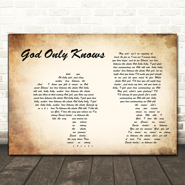 The Isley Brothers Between The Sheets Man Lady Couple Song Lyric Print