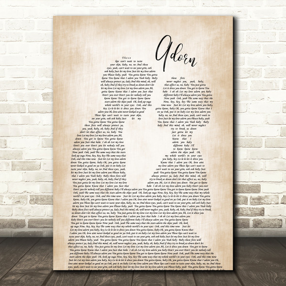 Miguel Adorn Man Lady Bride Groom Wedding Song Lyric Quote Print