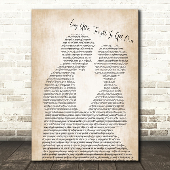 Jimmy Radcliffe Long After Tonight Is All Over Man Lady Bride Groom Wedding Song Lyric Print