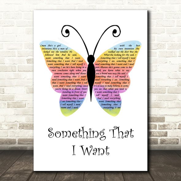 Grace Potter And The Nocturnals from Tangled soundtrack Something That I Want Rainbow Butterfly Song Lyric Music Art Print