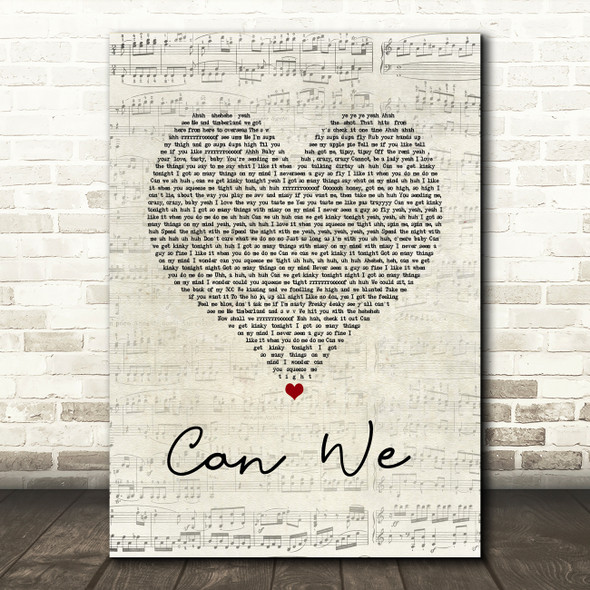 SWV Can We Script Heart Song Lyric Quote Music Print