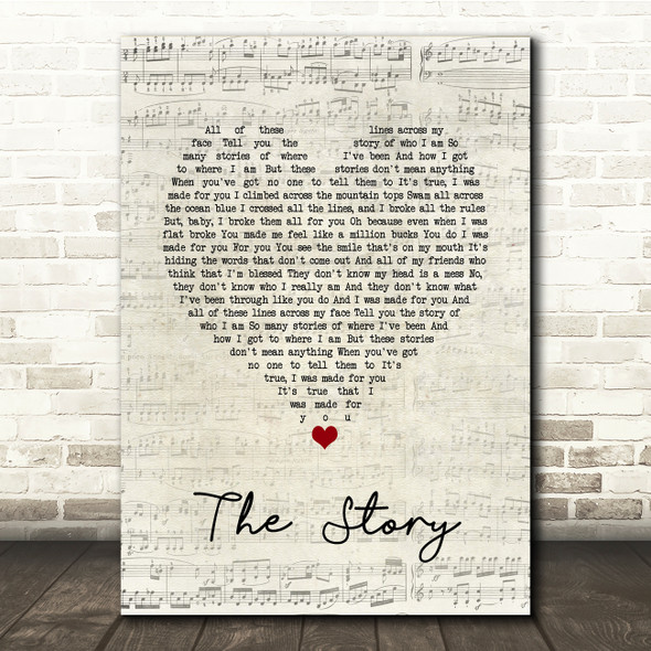 Brandi Carlile The Story Script Heart Song Lyric Print